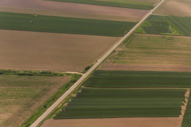 Vojvodina's land from sky clipart