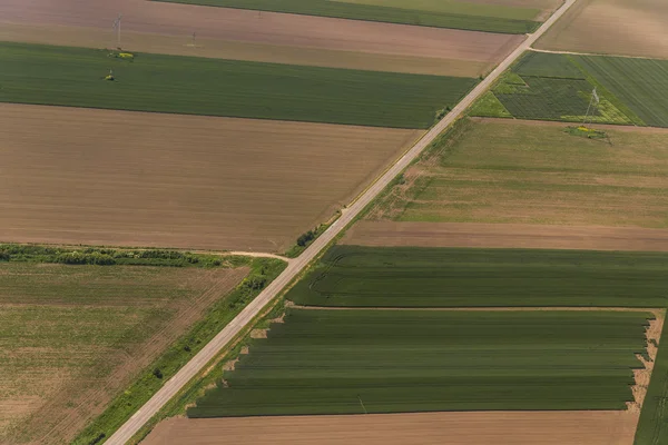 Vojvodina föld égből — Stock Fotó