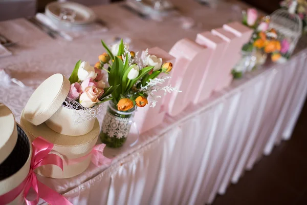 Vista de decoração de casamento — Fotografia de Stock