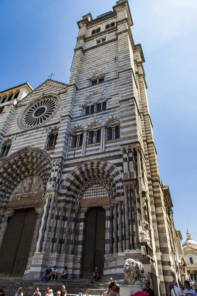 Genoa Cathedral in Italy — Stock Photo, Image