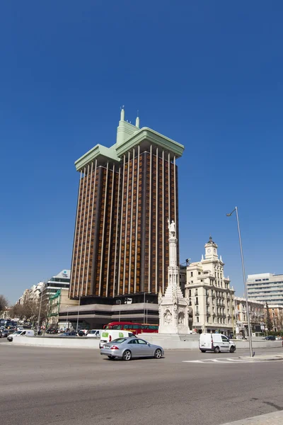 Plaza de Colón (placu Kolumba) w Madrycie, Hiszpania — Zdjęcie stockowe