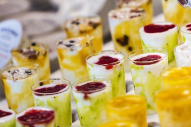 Dondurulmuş yoğurt görünümü