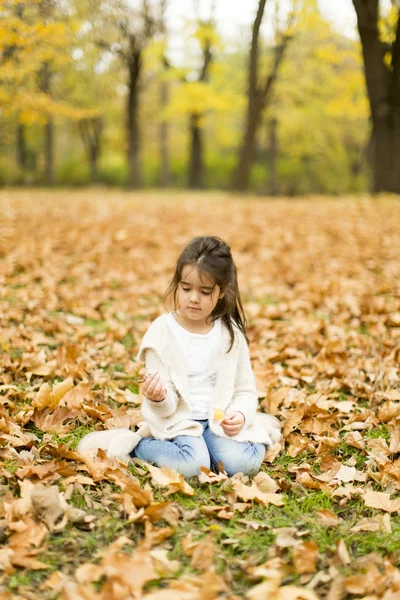 公园里的小女孩 — 图库照片