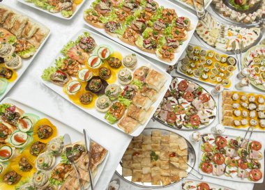 çeşitli gıda tablo