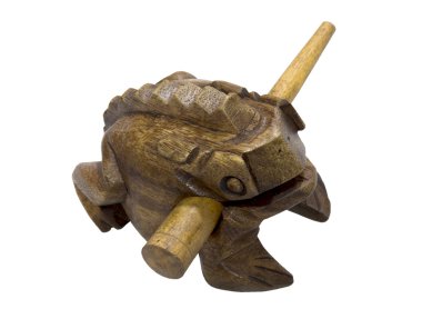 Ahşap kurbağa tılsım