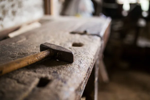 Snickeri verktyg i en workshop — Stockfoto