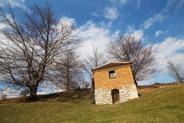 Maison en brique vue — Photo