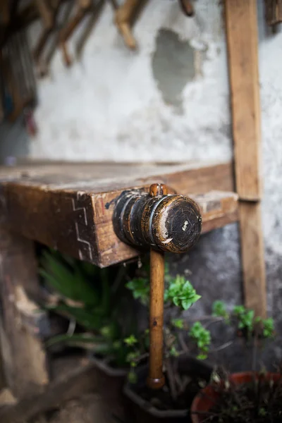 Poignée en bois vue — Photo