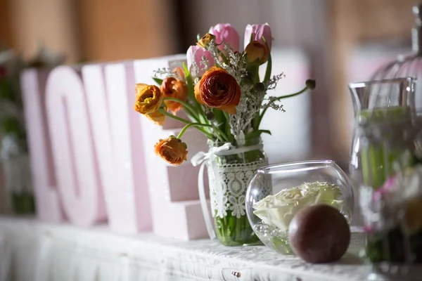 Boda floral decoración — Foto de Stock