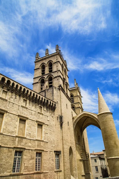 Vista da Catedral de Montpellier — Fotografia de Stock