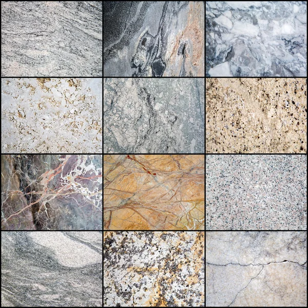 Collage de superficie de mármol —  Fotos de Stock