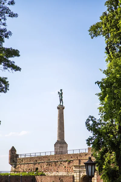 Viktor pomník v Bělehradě, Srbsko — Stock fotografie