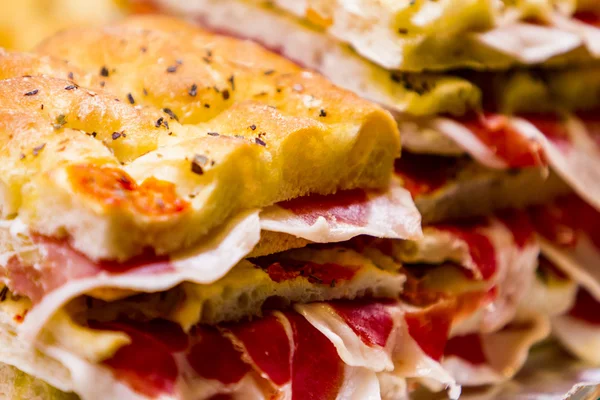 Cooked ham sandwich — Stock Photo, Image