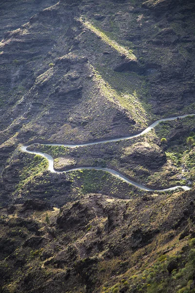 Bergweg in Spanje — Stockfoto