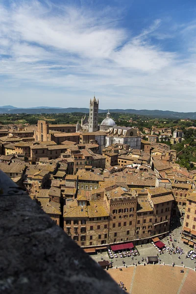 Aerial view at town — Stock Photo, Image