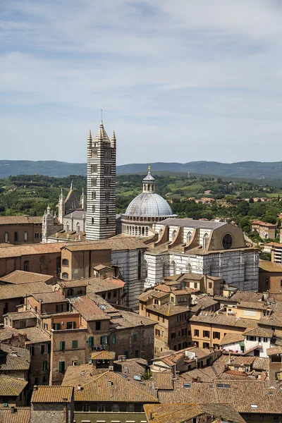 Aerial view at town — Stock Photo, Image