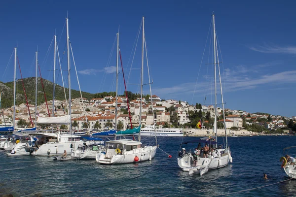 Stari grad auf hvar insel, kroatien — Stockfoto