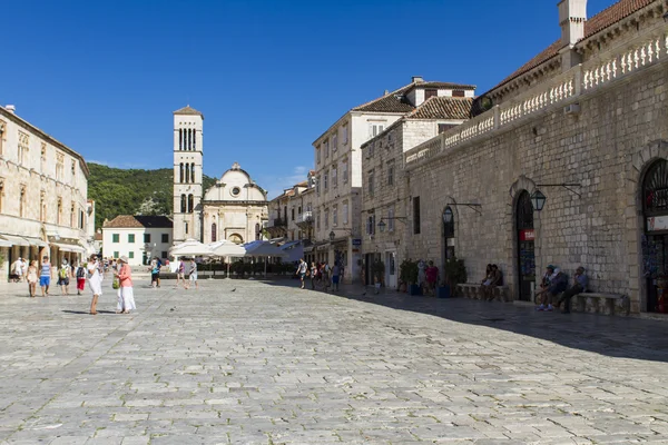 Stari Grad en la isla de Hvar, Croacia — Foto de Stock