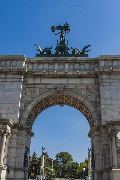 Arco de soldados e marinheiros em Brooklyn, Nova York — Fotografia de Stock