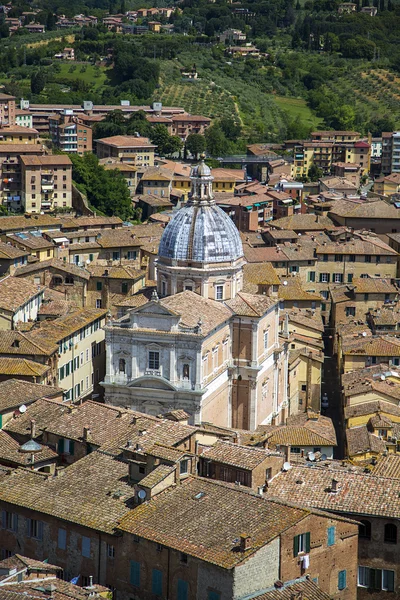 Aerial view at town — Stock Photo, Image