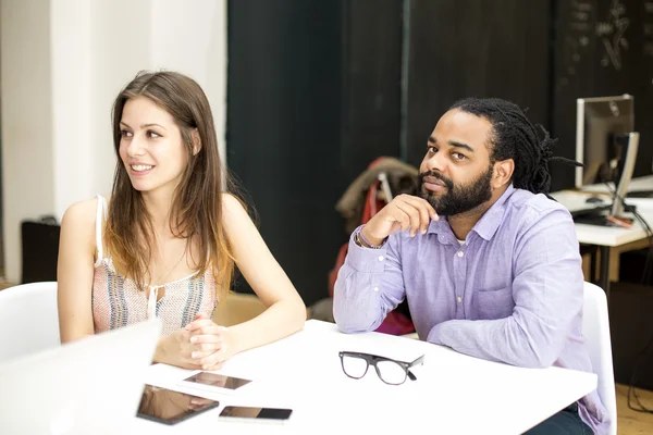 Young people in office — Stock Photo, Image