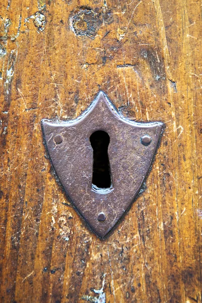 Old rusted keyhole — Stock Photo, Image