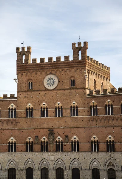 Palazzo Publico em Siena, Italia — Fotografia de Stock