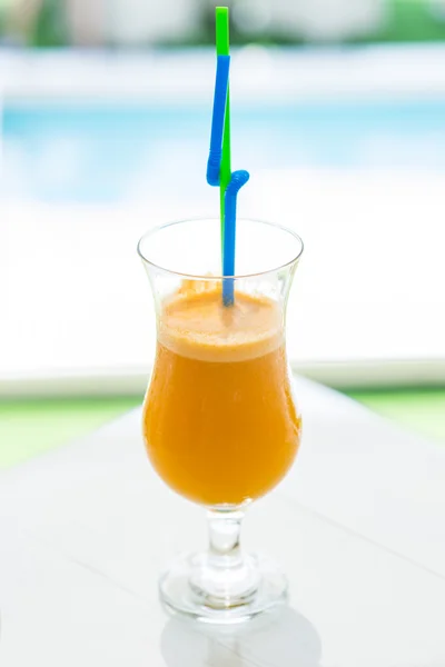 Jus d'orange en verre — Photo