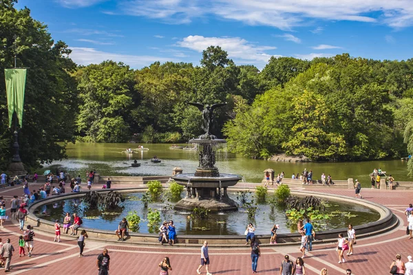 Bethesda Fountain in New York — Stock Photo, Image