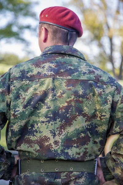 Militära styrkor i Serbien — Stockfoto