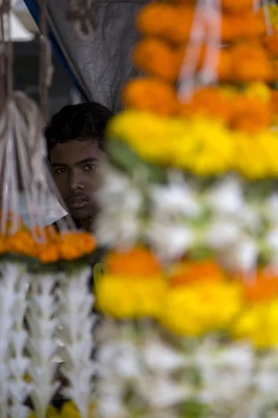 Adam Mumbai piyasada — Stok fotoğraf