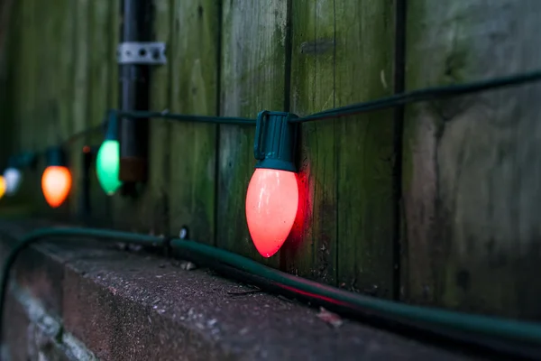 Kleurrijke lampen garland — Stockfoto