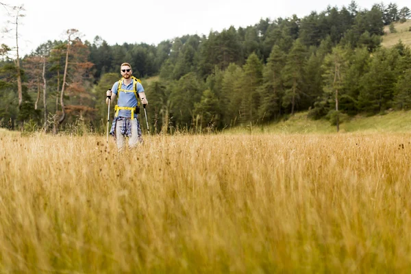 Jonge man wandelen — Stockfoto