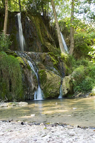 Cascade d'eau en forêt — Photo