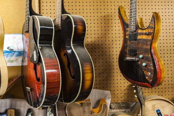 Loja de guitarras Carmine Street em Nova York — Fotografia de Stock