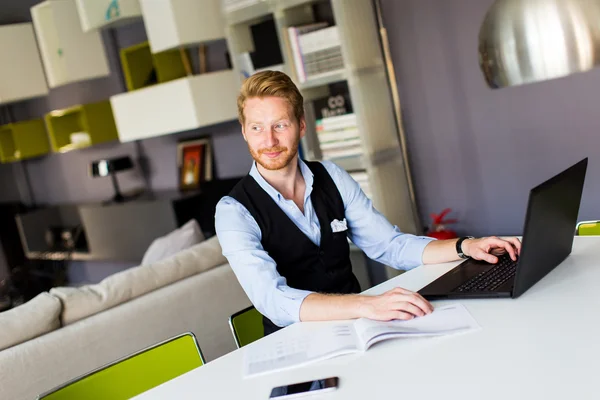 Young man in the office — Stock Photo, Image