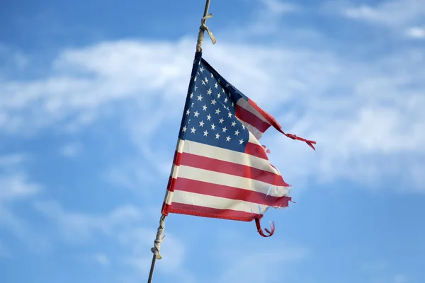 Bandera americana en el cielo — Foto de Stock