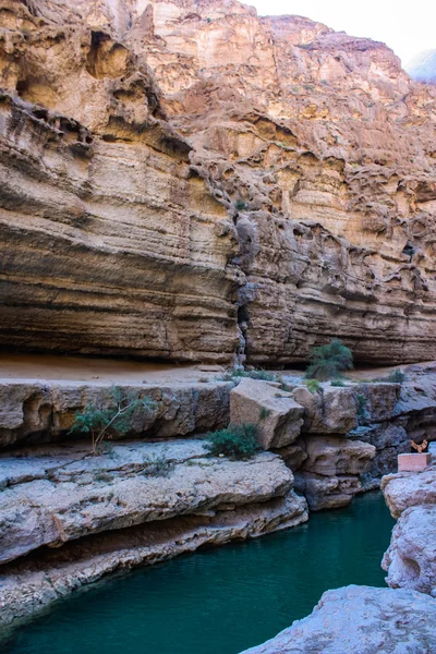 Wadi Shab em Omã — Fotografia de Stock