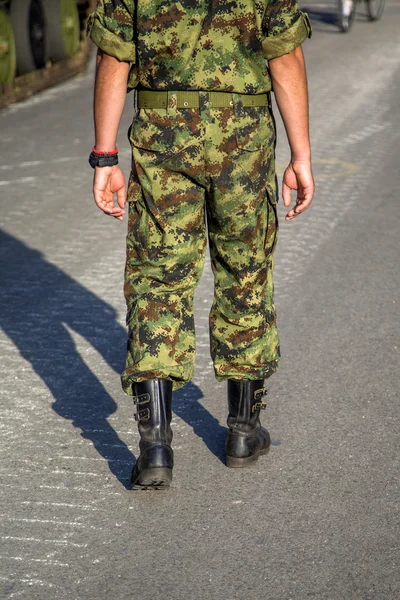 Militära styrkor i Serbien — Stockfoto