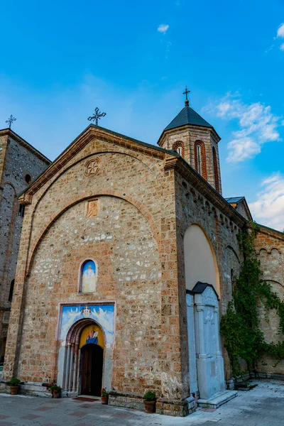 Vista Monasterio Raca Del Siglo Xiii Cerca Bajina Basta Serbia — Foto de Stock