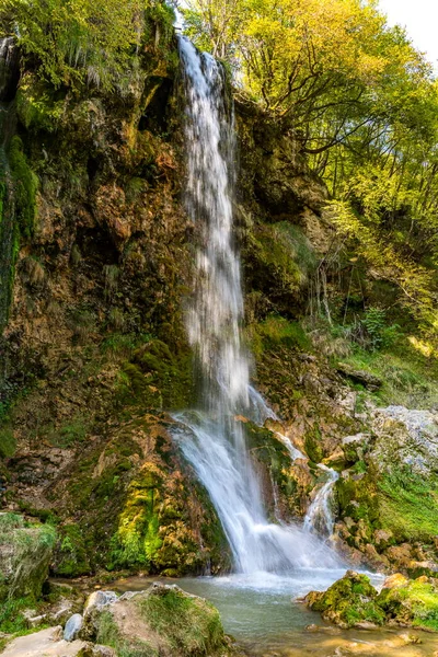 Vista Cascada Gostilje Montaña Zlatibor Serbia — Foto de Stock