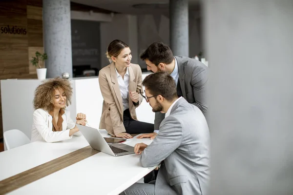 Group Multiethnic Business People Working Together Office — Stock Photo, Image