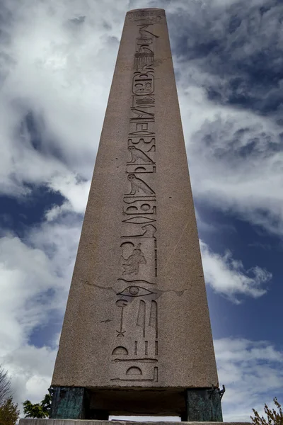 Visa Antika Egyptiska Obelisken Theodosius Istanbul Turkiet — Stockfoto
