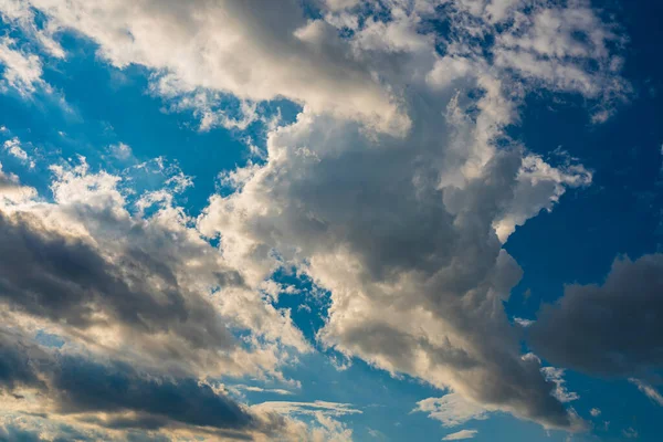 Вид Белые Облака Голубом Небе — стоковое фото