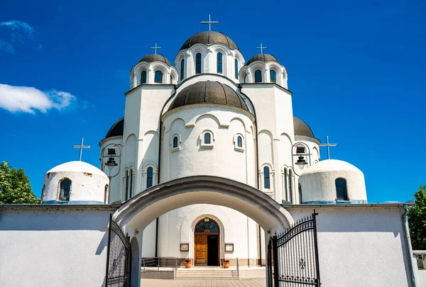 Vue Église Orthodoxe Telep Novi Sad Serbie — Photo