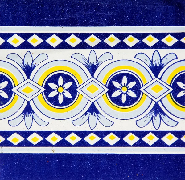 Detalle Los Azulejos Tradicionales Valencia España — Foto de Stock