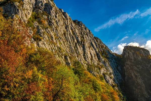 Вид Ущелье Дунай Джердапе Сербско Румынской Границе — стоковое фото
