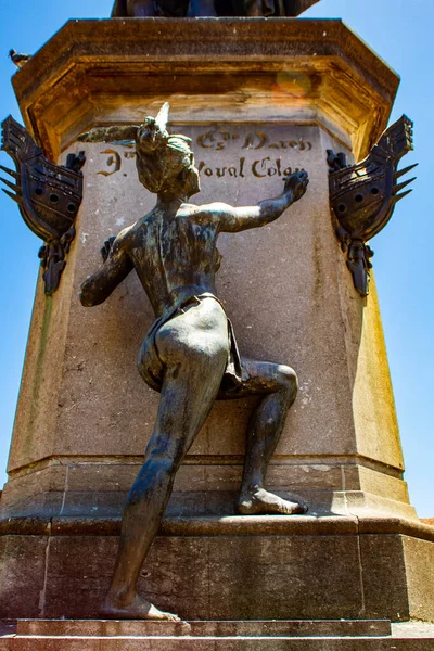 Detalj Christopher Columbus Monument Santo Domingo Dominikanska Republiken Den Tillverkad — Stockfoto