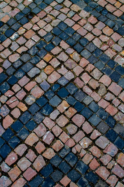 Closeup Detail Stone Pathway — Stock Photo, Image