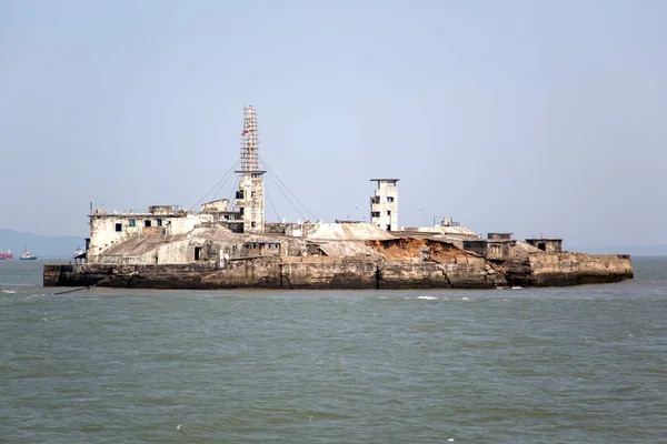Heritage Middle Ground Coastal Battery Mumbai India — Stock Photo, Image